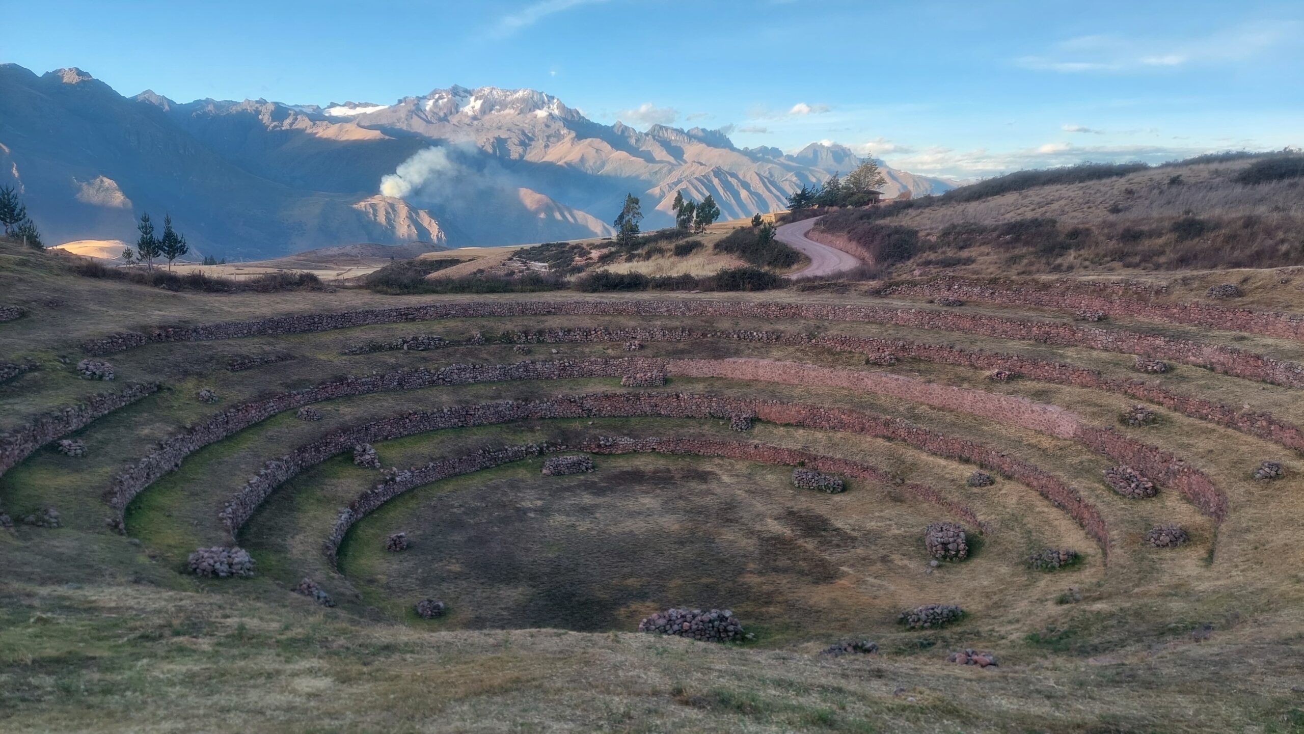 Concentric circles in Peruvian mountain historic site